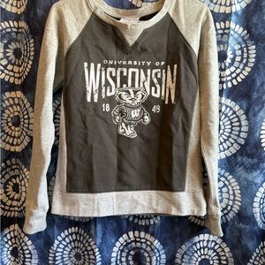 Gray University of Wisconsin Sweatshirt